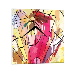 Quadro su vetro - Esplosione - 30x30 cm