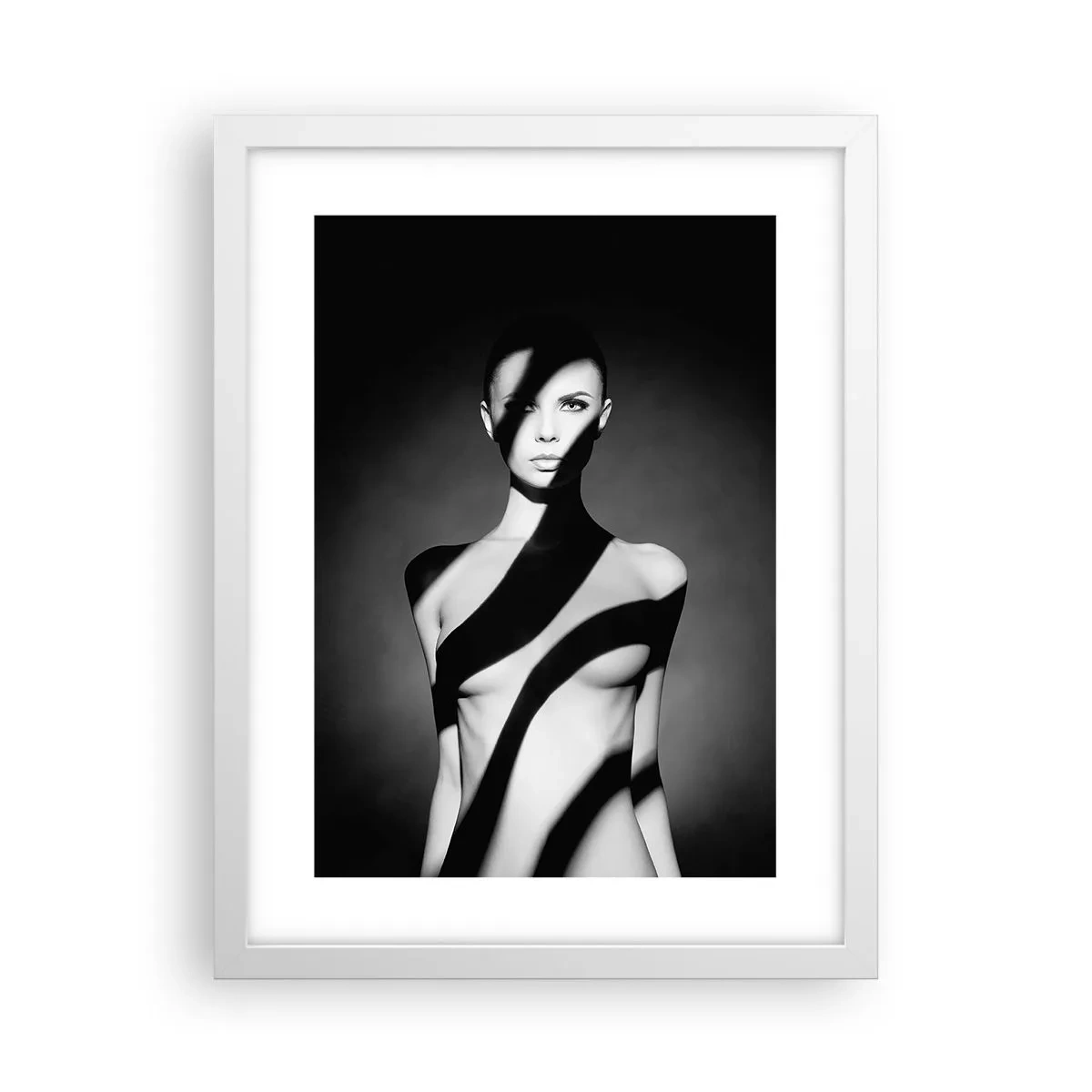 Poster in cornice bianca - Luci e ombre - 30x40 cm