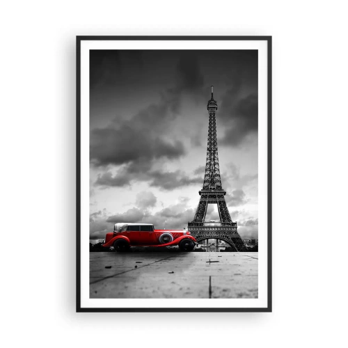 Poster in cornice nera - Non molto tempo fa a Parigi - 70x100 cm