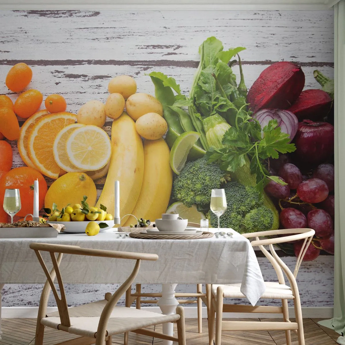 Fotomurali Standard Eco - Non basta? - Gastronomia, Frutta, Verdure - 200x140 cm