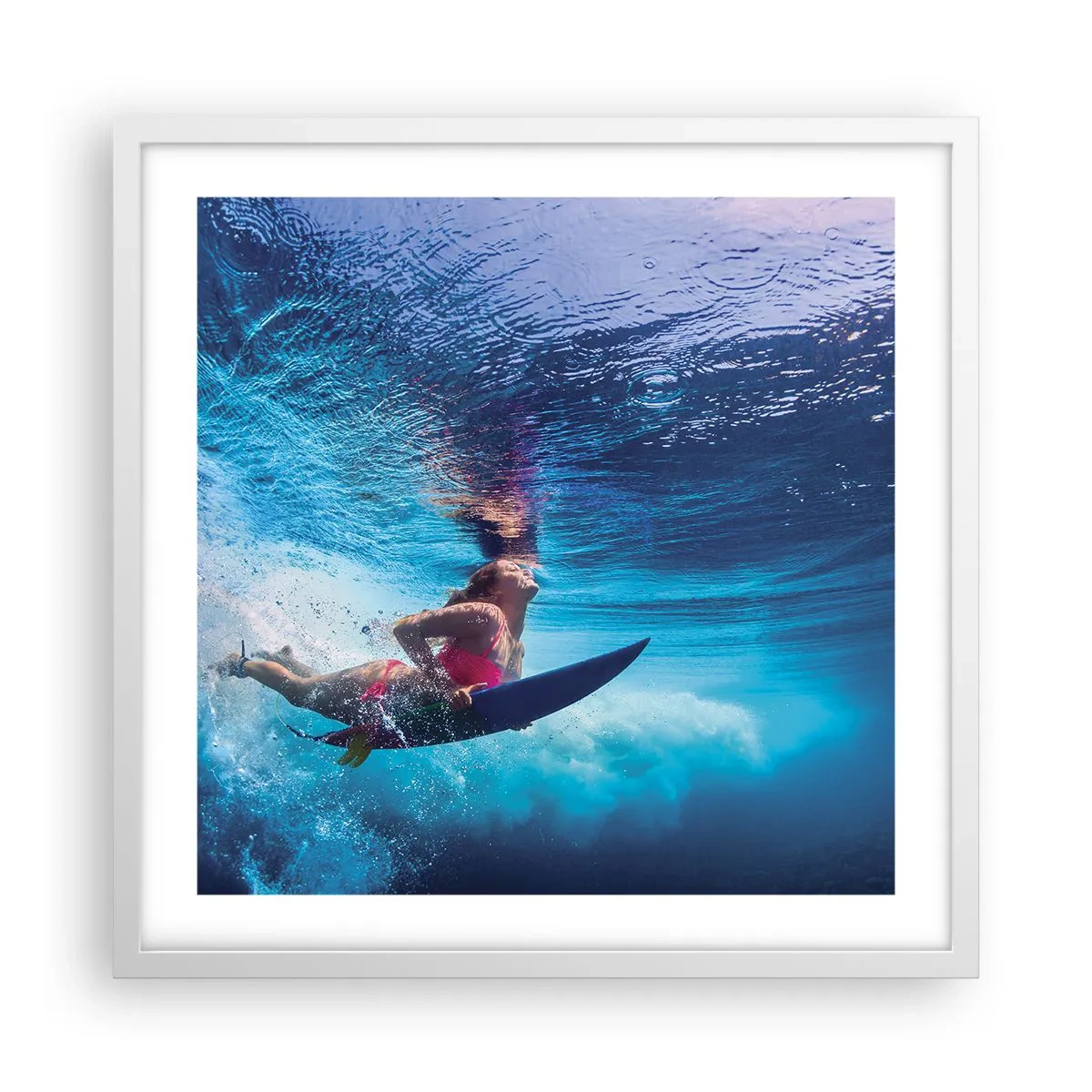 Poster in cornice bianca - La profondità della gioia - 50x50 cm