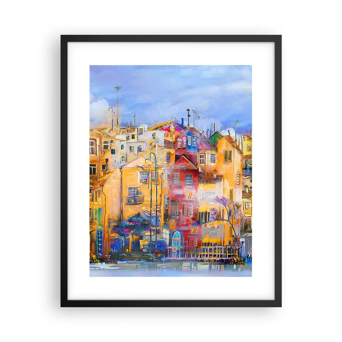 Poster in cornice nera - Siamo insieme - 40x50 cm