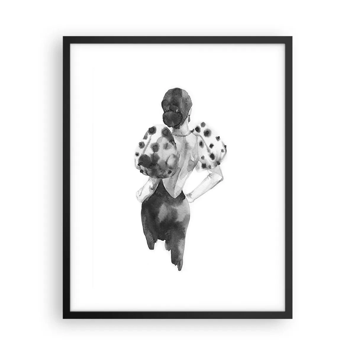 Poster in cornice nera - è passata accanto - 40x50 cm