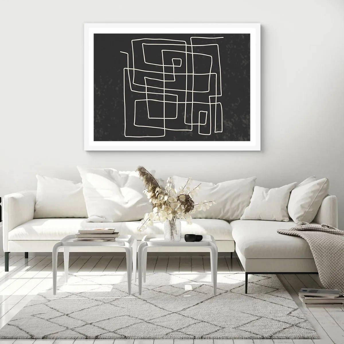 Poster in cornice bianca - Non è così semplice - 70x50 cm