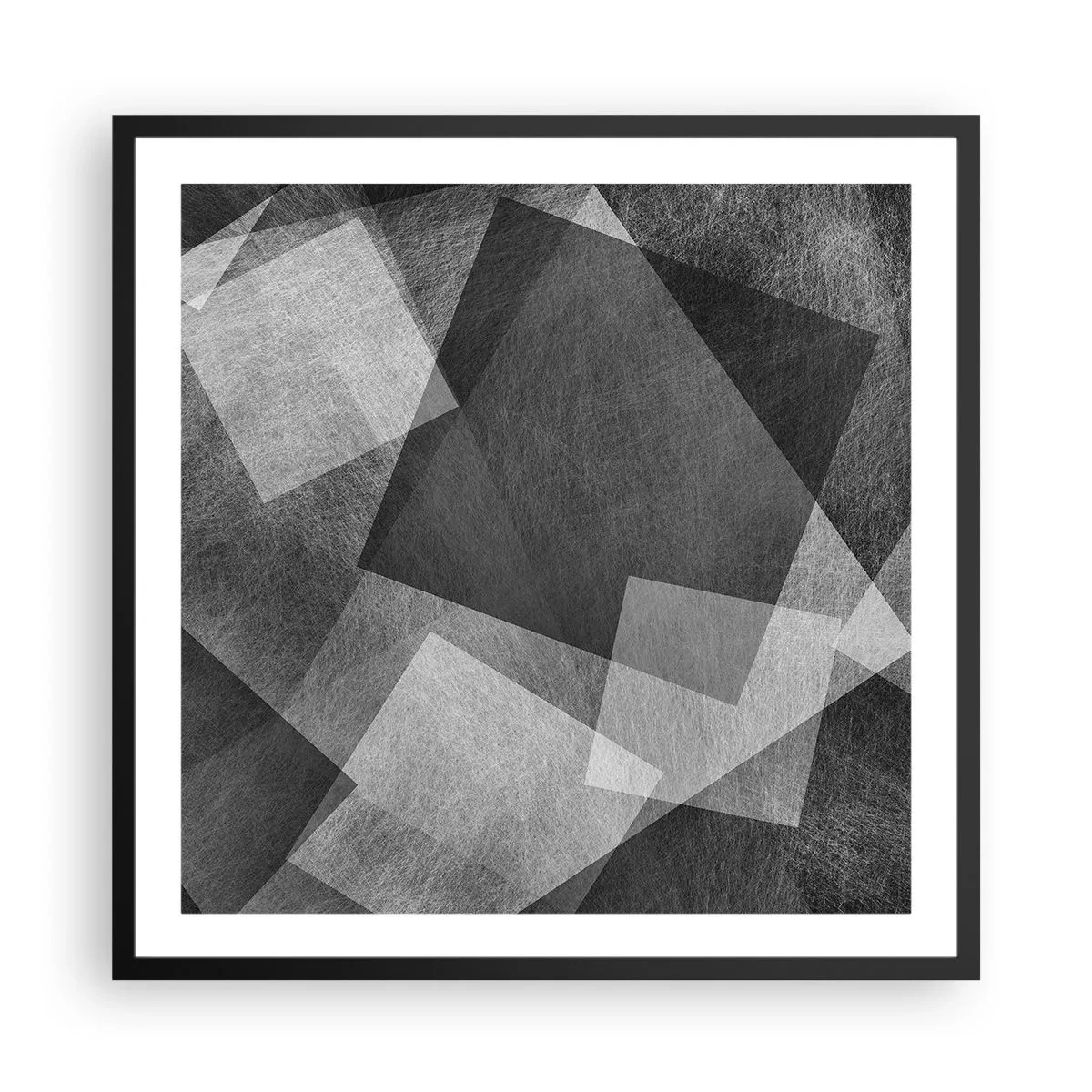 Poster in cornice nera - Simbolo eterno di ordine e durata - 60x60 cm