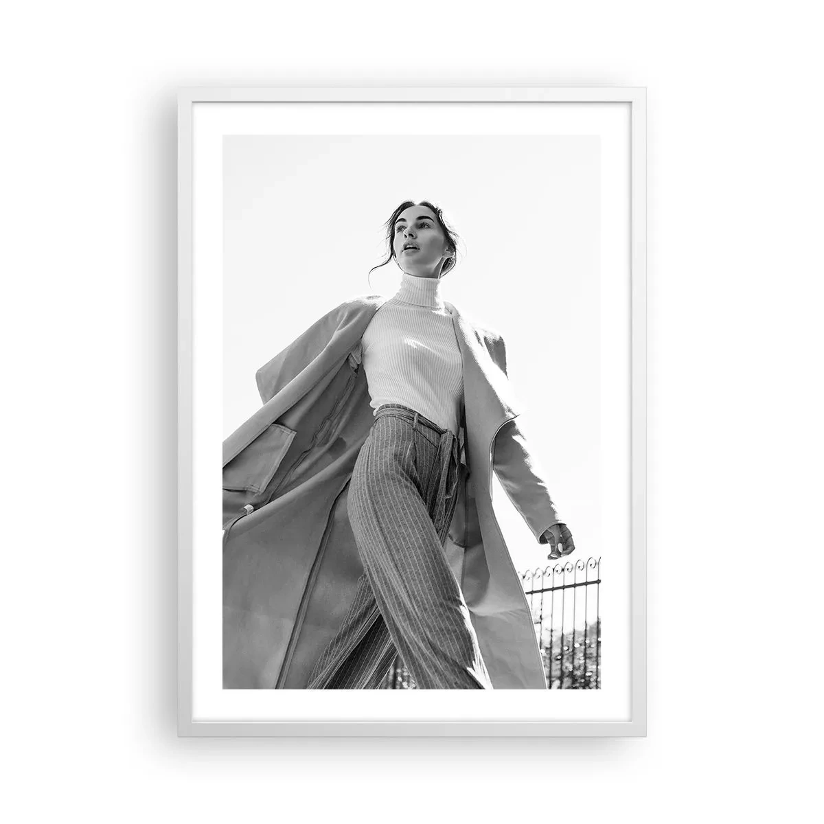 Poster in cornice bianca - Vieni con me? - 50x70 cm