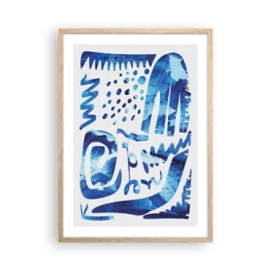 Poster in cornice rovere chiaro - Ritorno alle radici - 50x70 cm