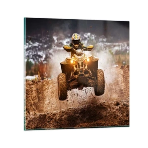 Quadro su vetro - No risk no fun - 70x70 cm