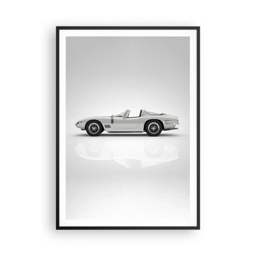 Poster in cornice nera - Promessa di divertimento - 70x100 cm