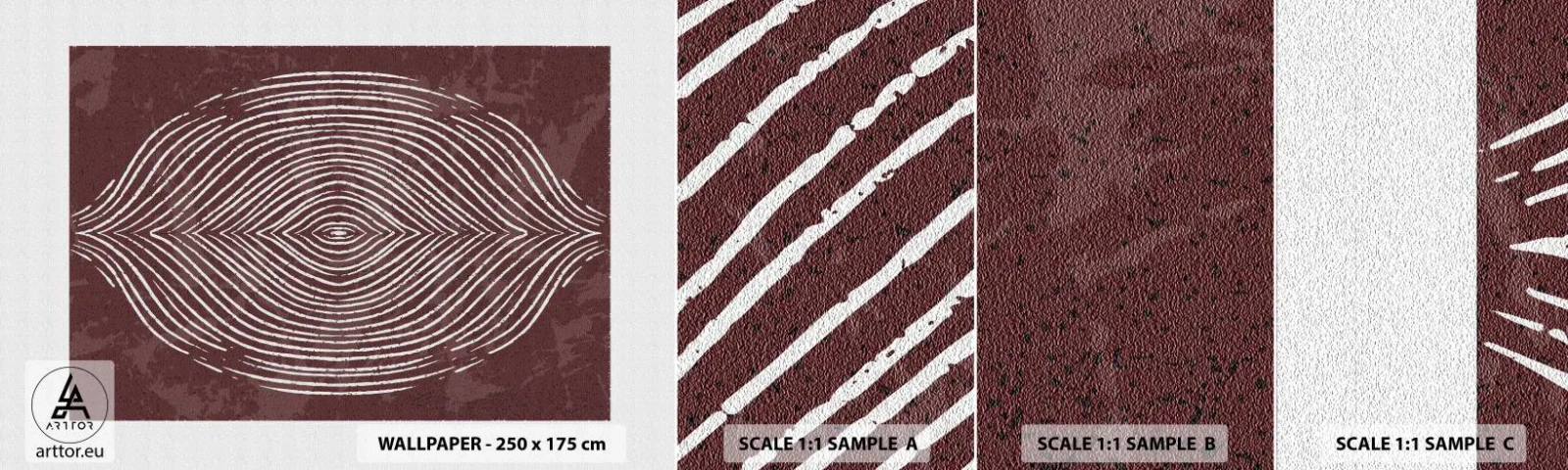 Campione Di Fotomurale Standard Eco - Lo spazio parlante - Boho, Invecchiato, Pezzo - 100x30 cm