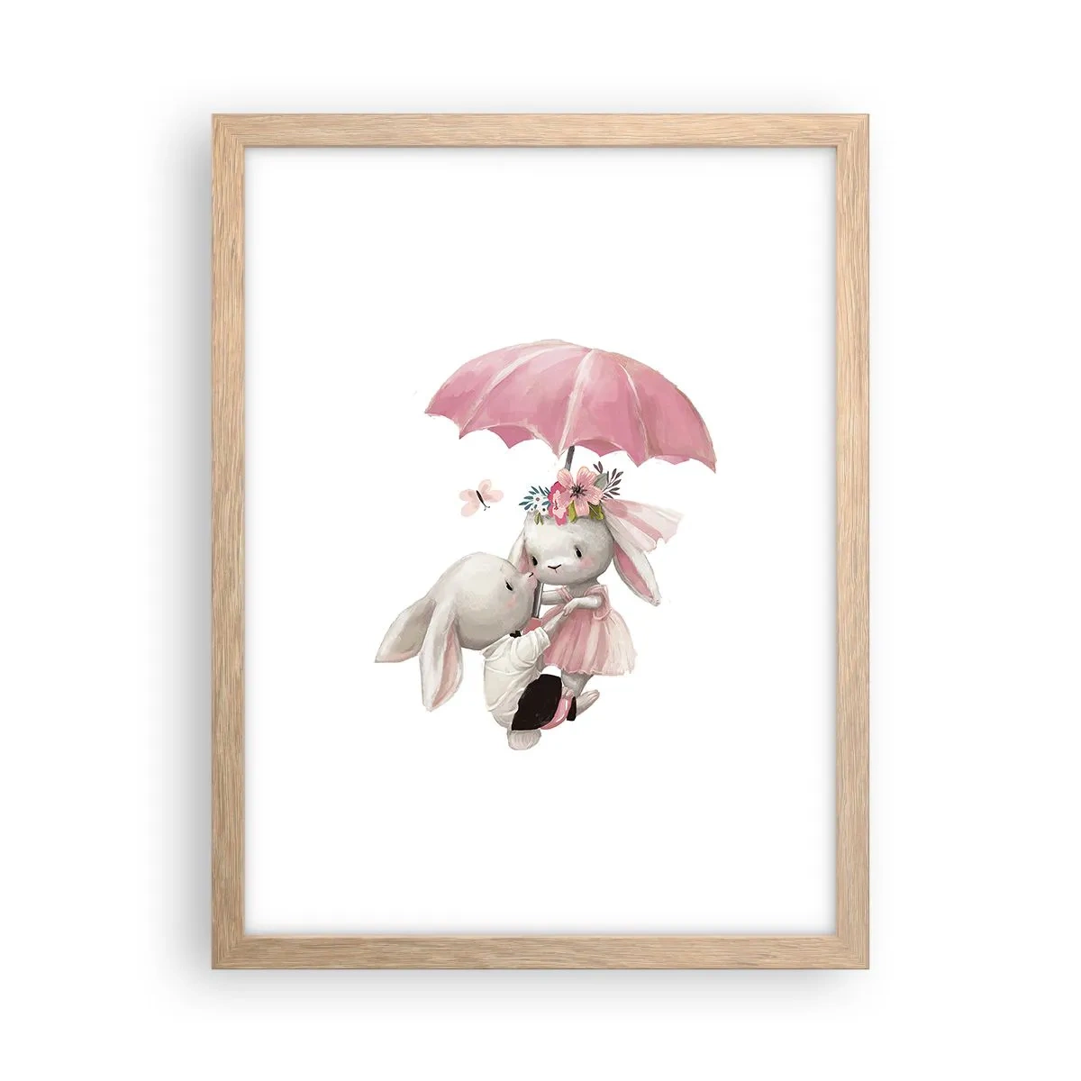 Poster in cornice rovere chiaro - Questo è proprio amore - 30x40 cm