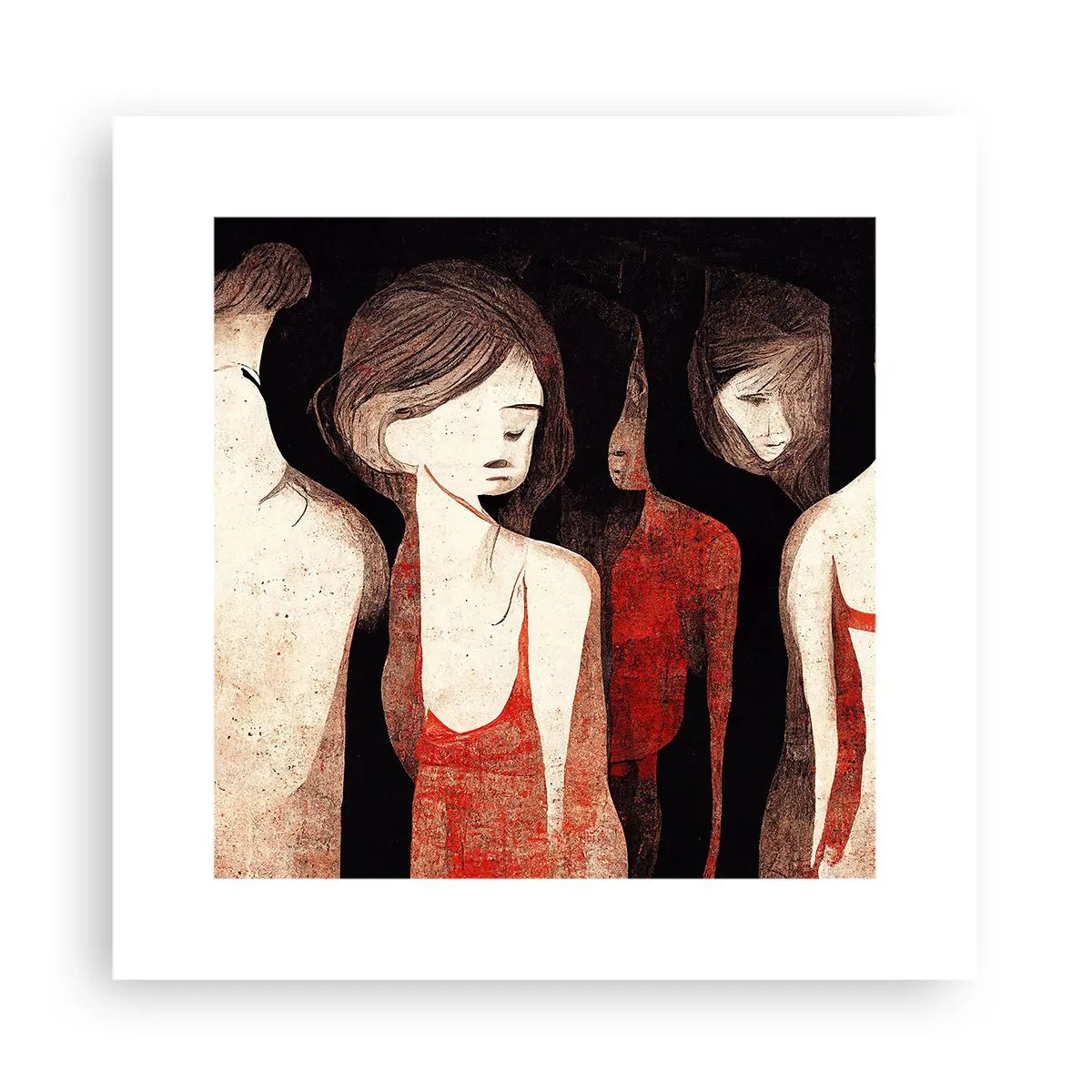 Poster - Madonne nell'oscurità - 30x30 cm