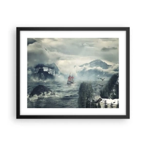 Poster in cornice nera - Sulle acque magiche - 50x40 cm