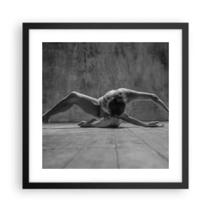 Poster in cornice nera - Simmetria ritrovata - 40x40 cm