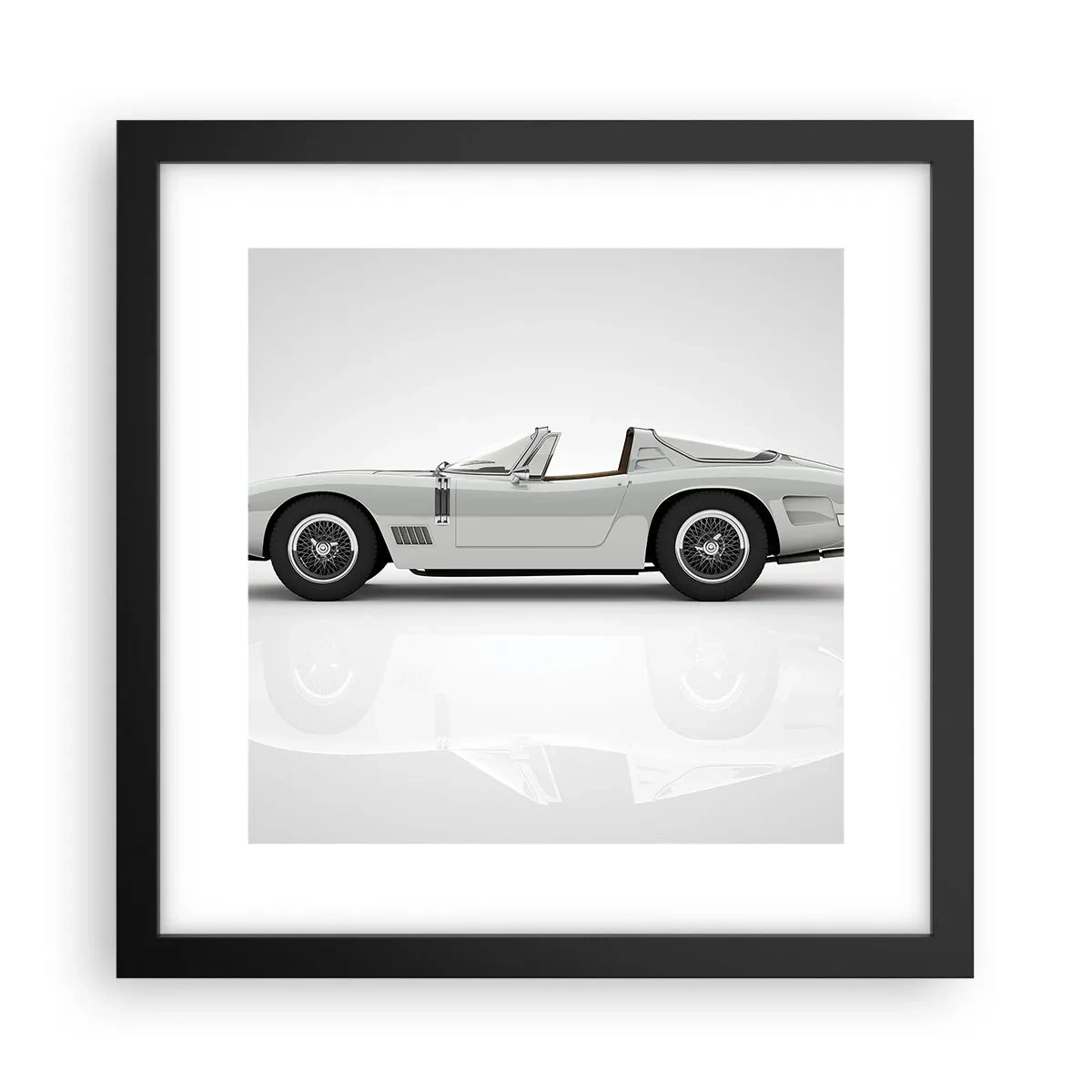 Poster in cornice nera - Promessa di divertimento - 30x30 cm