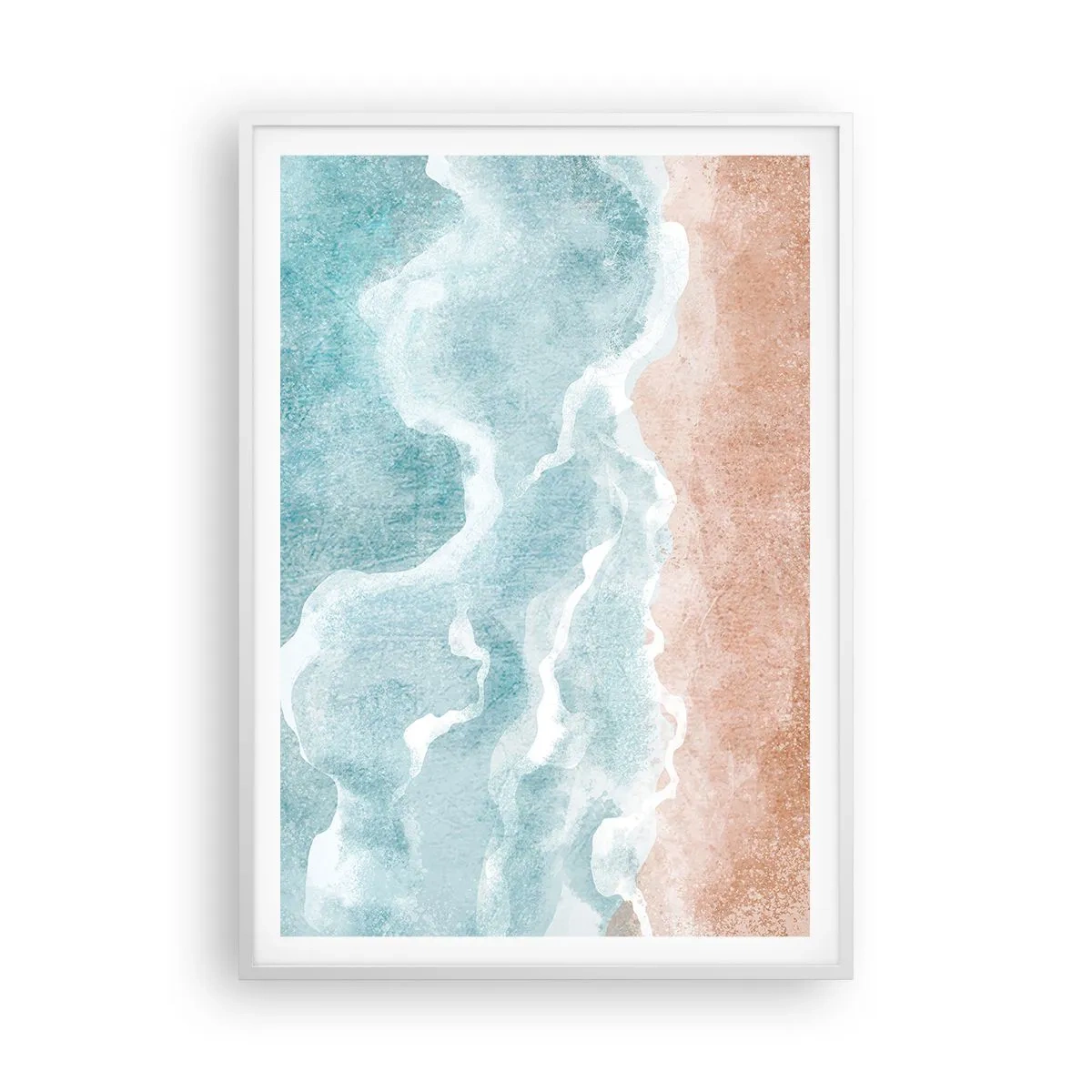 Poster in cornice bianca - Astrazione nebulosa - 70x100 cm