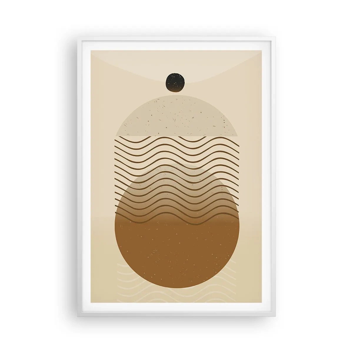 Poster in cornice bianca - Sull'origine delle figure geometriche - 70x100 cm