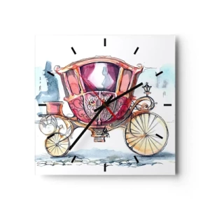 Orologio da parete - Orologio in Vetro - Al matrimonio o al ballo? - 40x40 cm