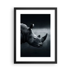 Poster in cornice nera - Profilo destro - 30x40 cm