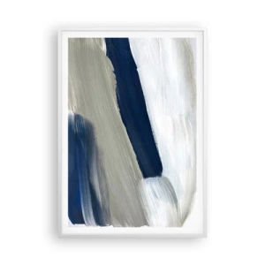 Poster in cornice bianca - Incontro con il bianco - 70x100 cm