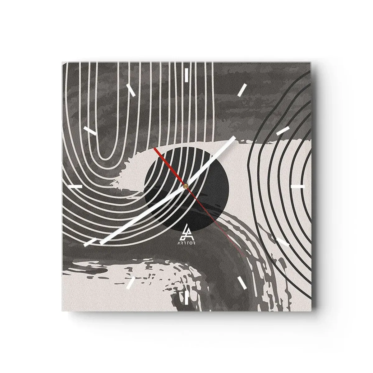 Orologio da parete - Orologio in Vetro - L'ovale vittorioso - 40x40 cm