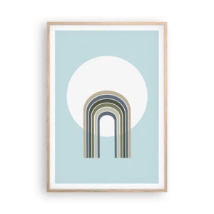 Poster in cornice rovere chiaro - Attrazione irresistibile - 70x100 cm