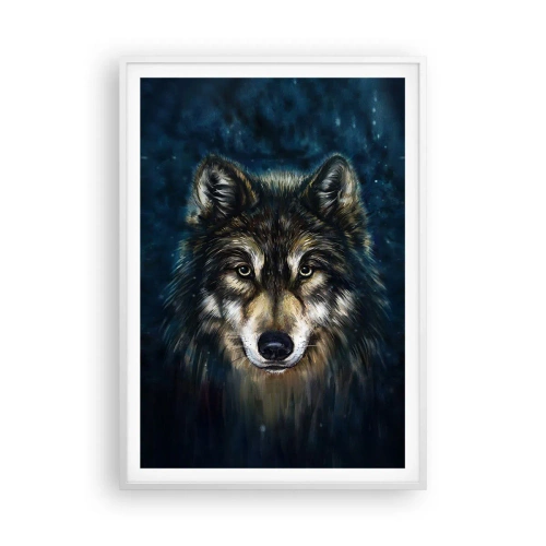 Poster in cornice bianca - Alfa? E omega - 70x100 cm