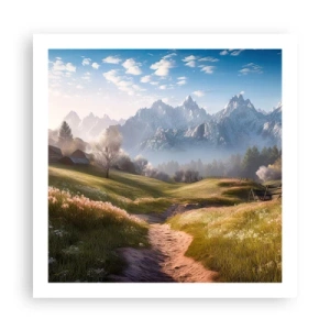 Poster - Valle idilliaca - 60x60 cm