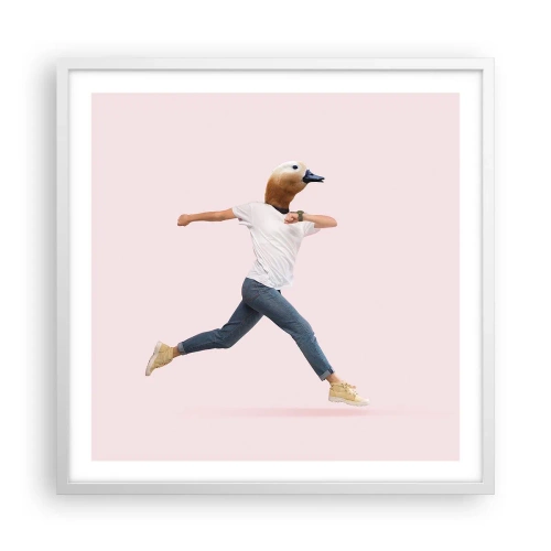 Poster in cornice bianca - Un pizzico di assurdo - 60x60 cm