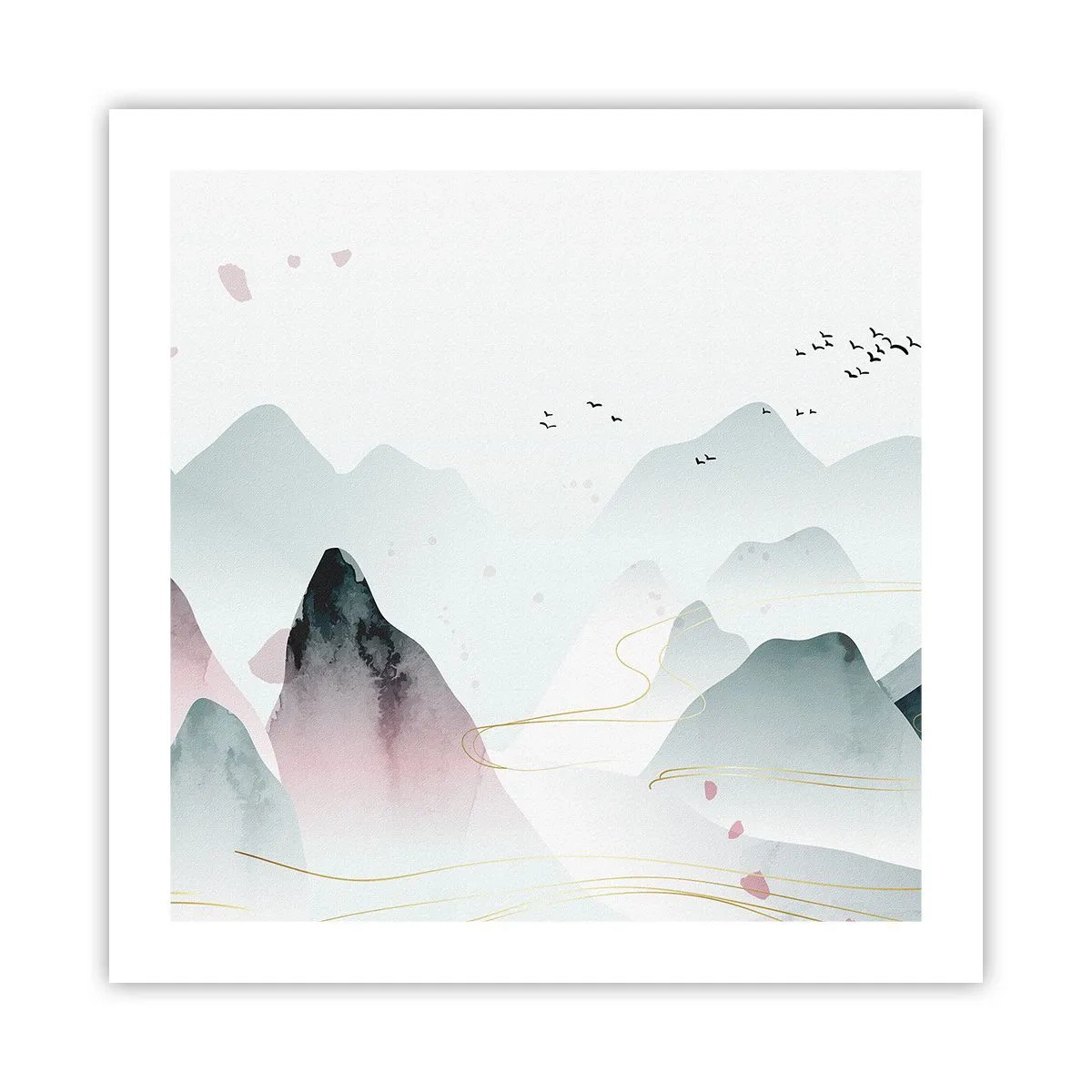 Poster - Oltre le cime - 50x50 cm