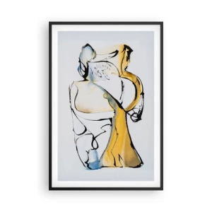 Poster in cornice nera - Astrazione di vetro - 61x91 cm