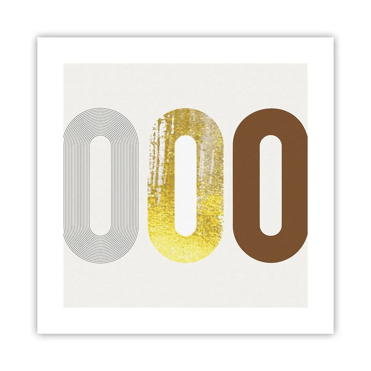 Poster - Ohh! - 40x40 cm