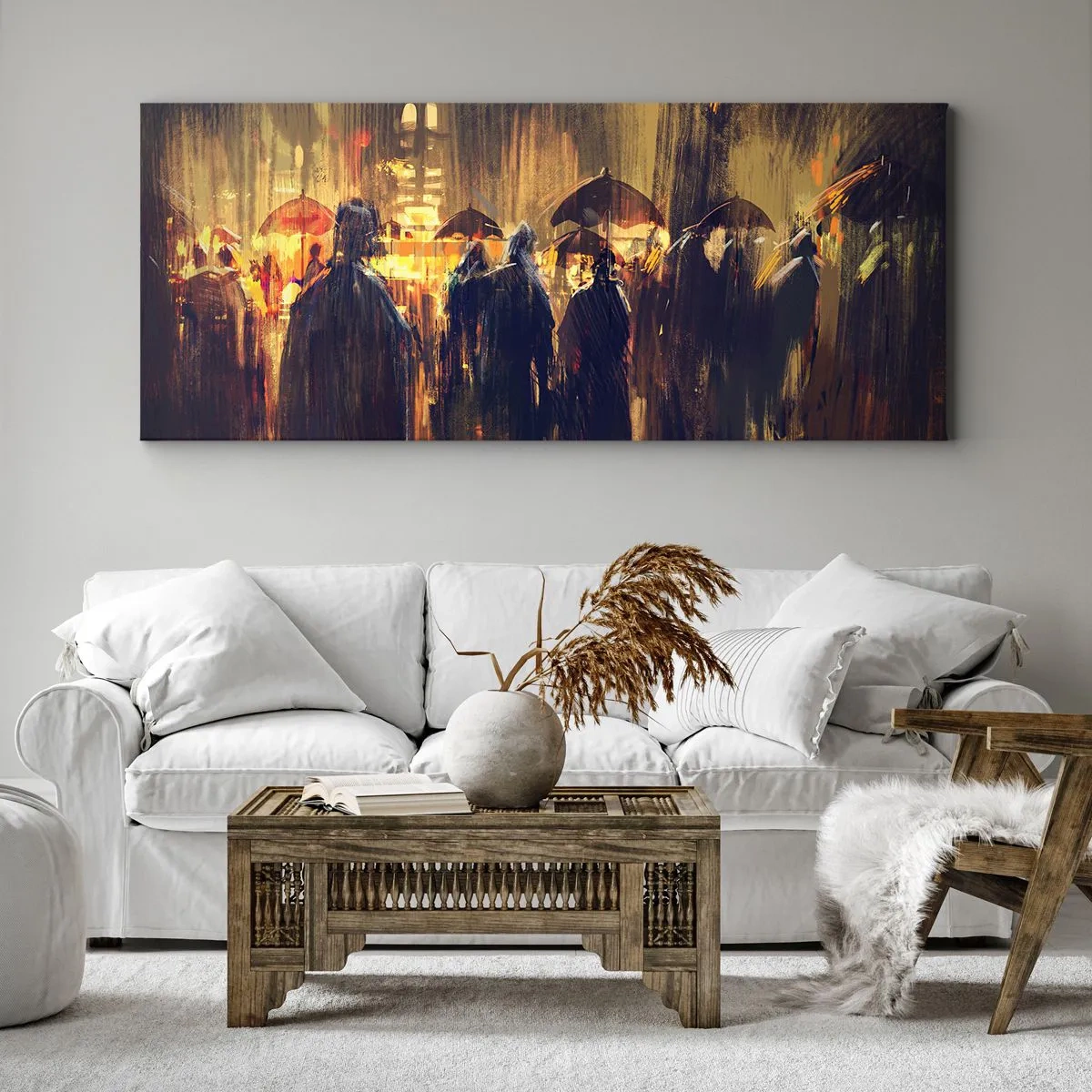 Quadro su tela - Stampe su Tela - Gli adoratori della pioggia - 100x40 cm