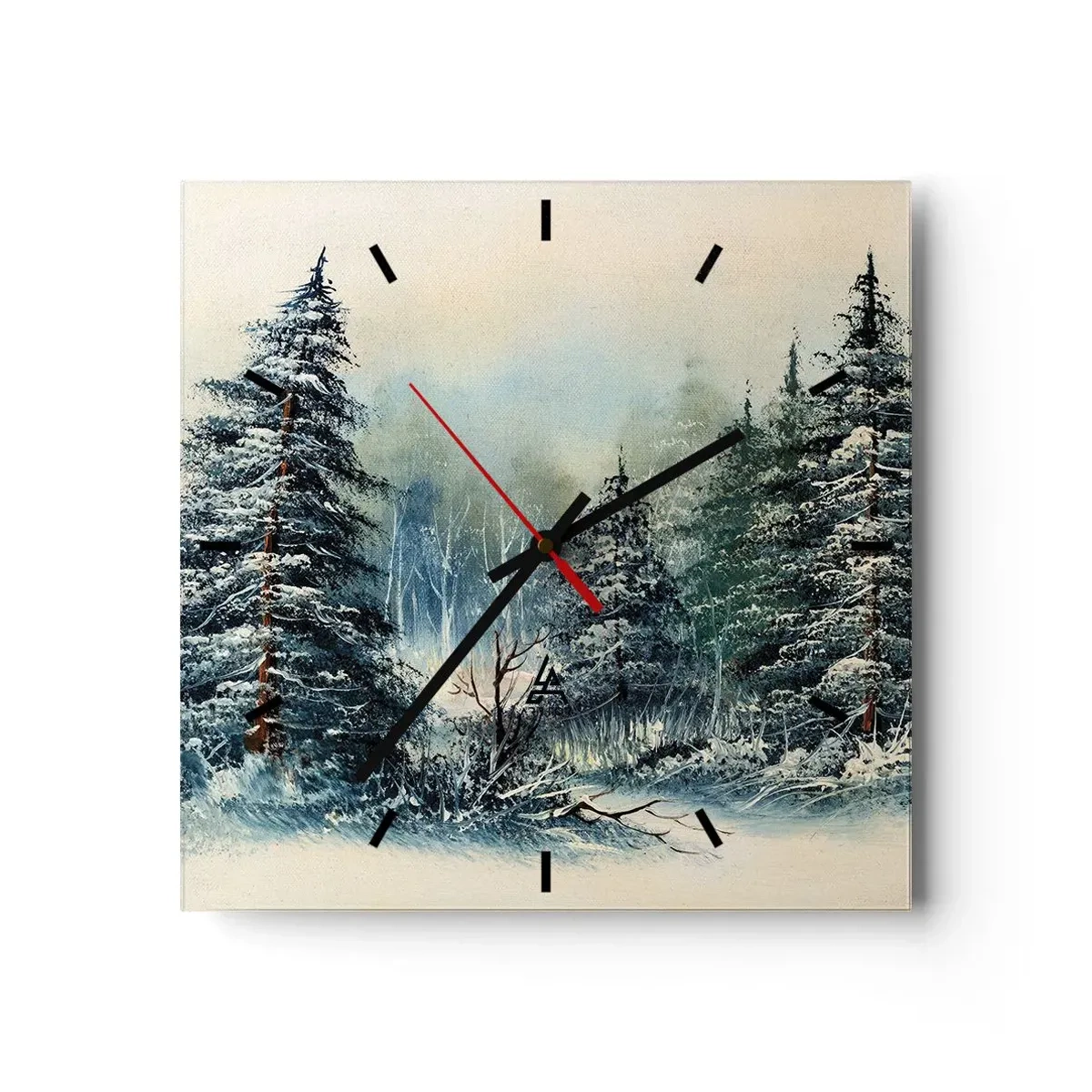 Orologio da parete - Orologio in Vetro - Pronti al Natale - 40x40 cm