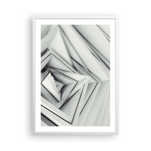 Poster in cornice bianca - Germogli spigolosi - 50x70 cm