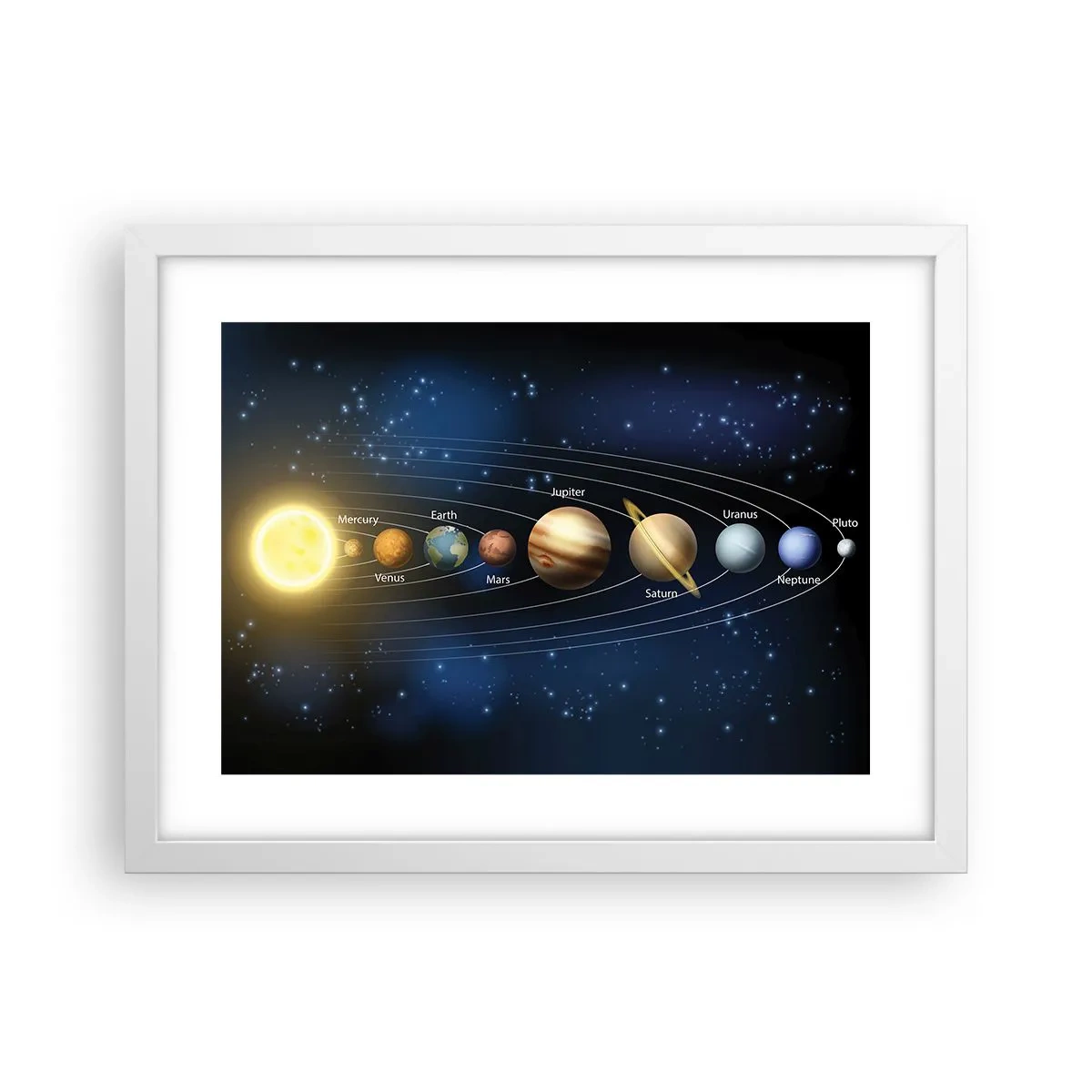 Poster in cornice bianca - Uno su dieci - 40x30 cm