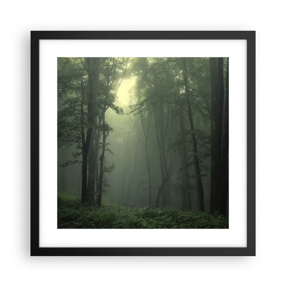 Poster in cornice nera - Prima che si svegli - 40x40 cm