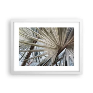 Poster in cornice bianca - Ventagli dei tropici - 40x30 cm