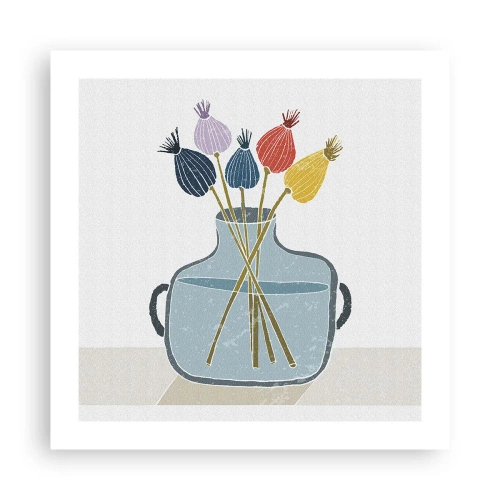 Poster - Il silenzio dei papaveri - 50x50 cm