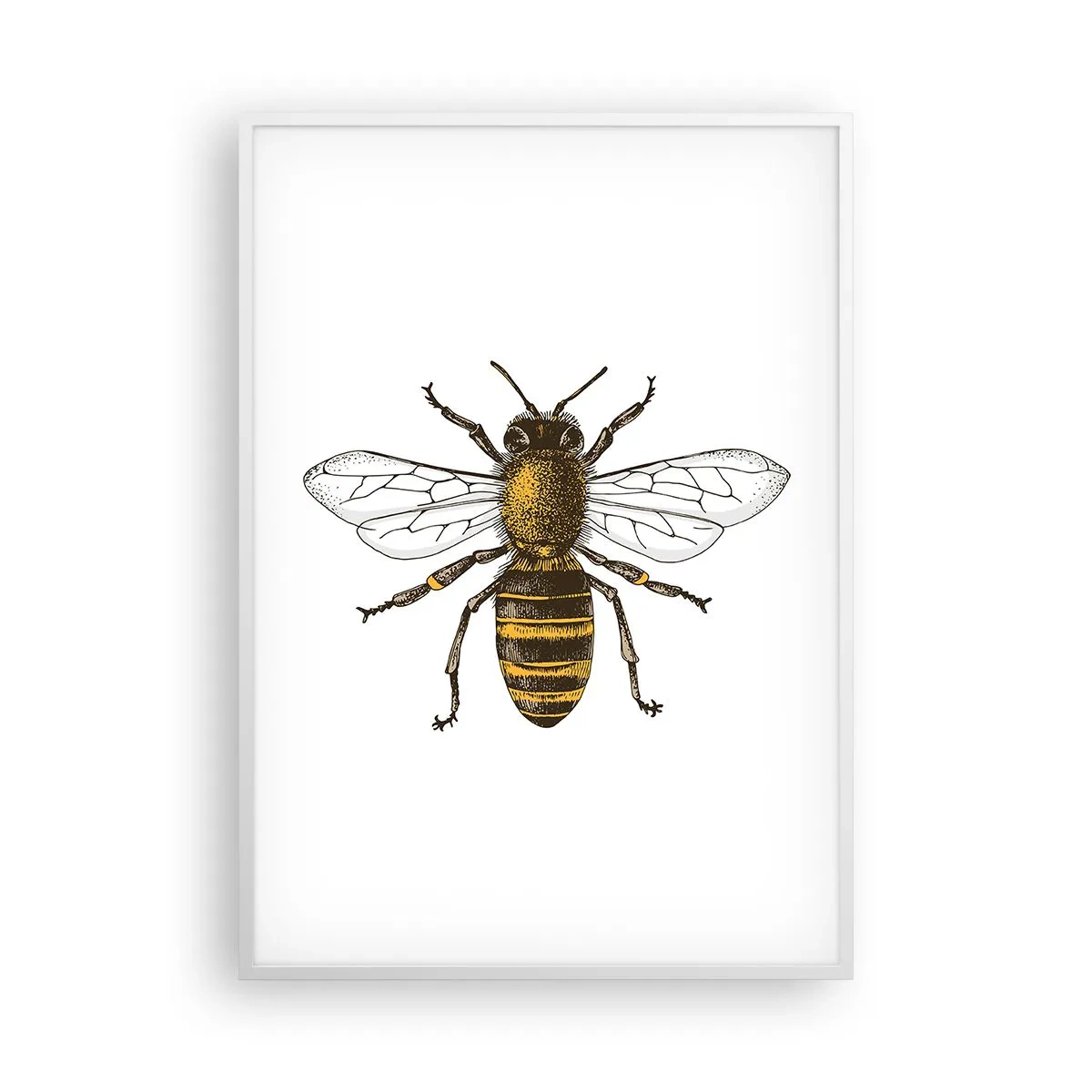 Poster in cornice bianca - Bella e buona - 70x100 cm