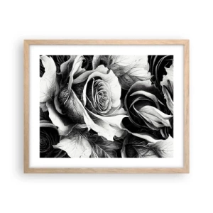 Poster in cornice rovere chiaro - Sempre regina - 50x40 cm