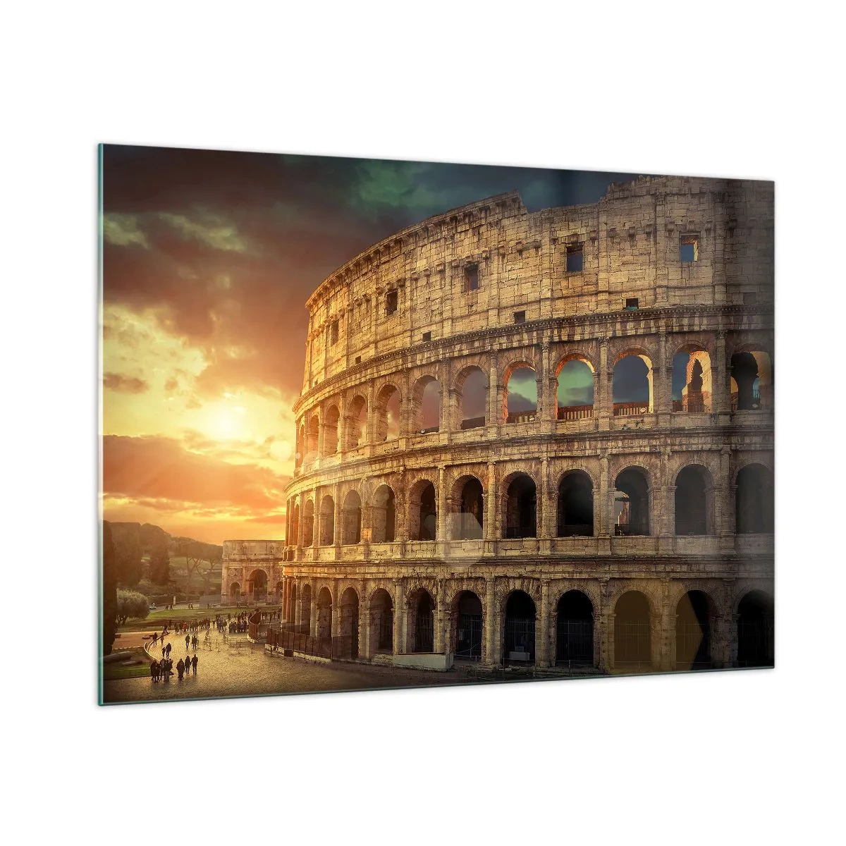 Quadro su vetro - Un'impressione colossale - 100x70cm - Impressione colossale - Decorazione murale moderna per soggiorno e camera da letto ARTTOR