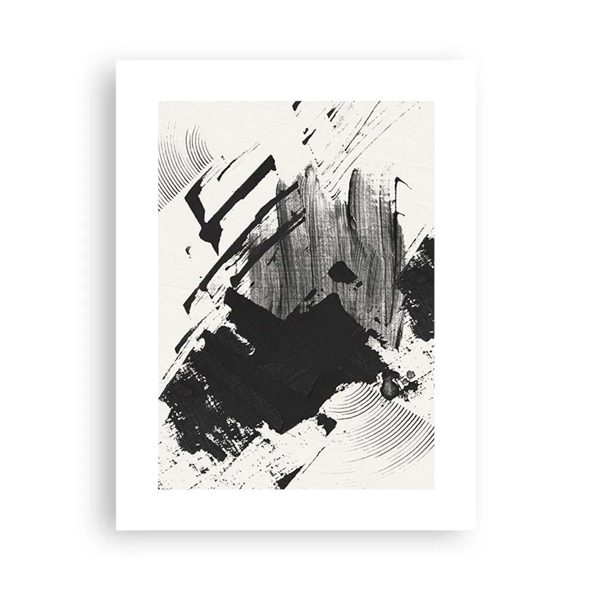 Poster - Astrazione: espressione di nero - 30x40 cm