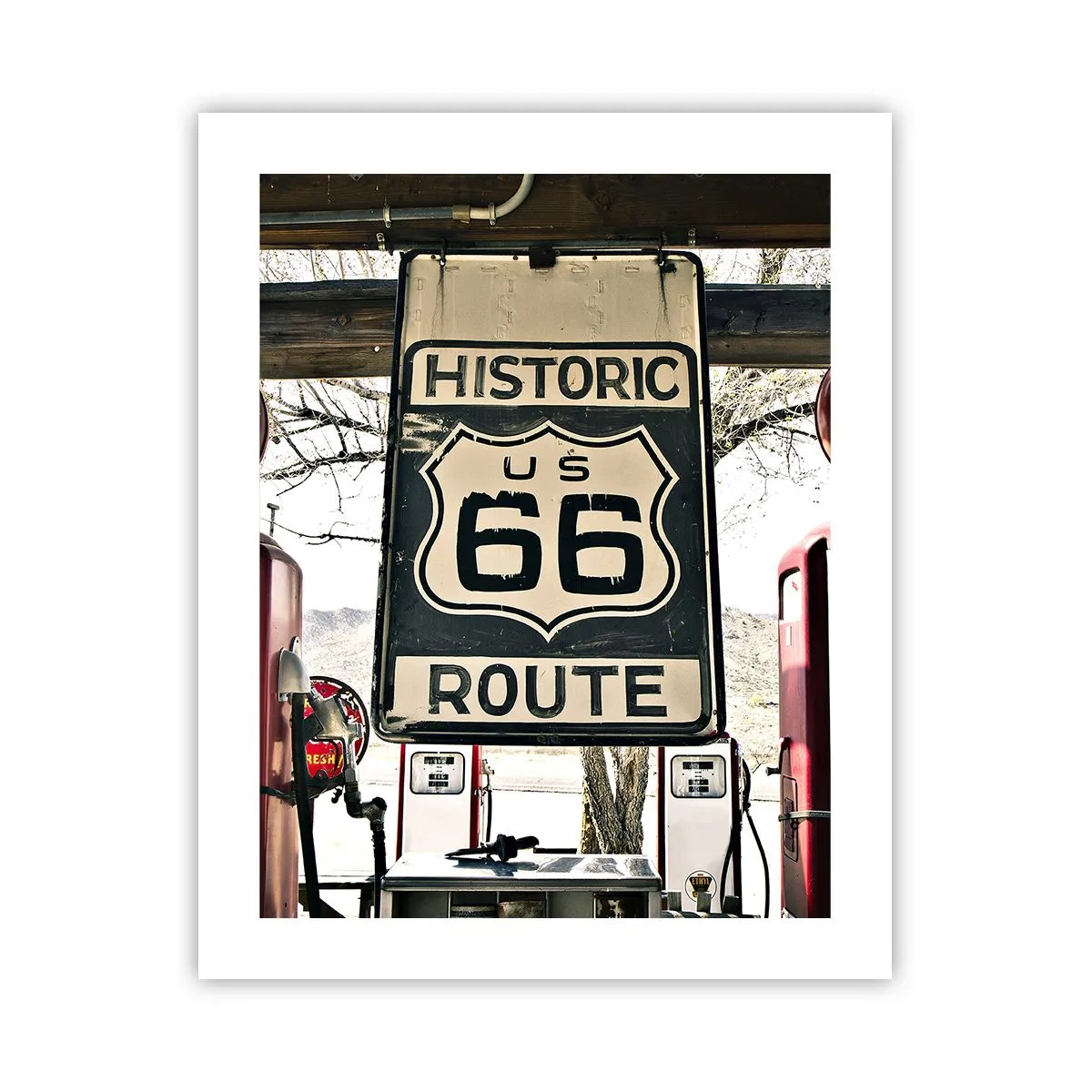 Poster - Viaggio retro americano - 40x50 cm