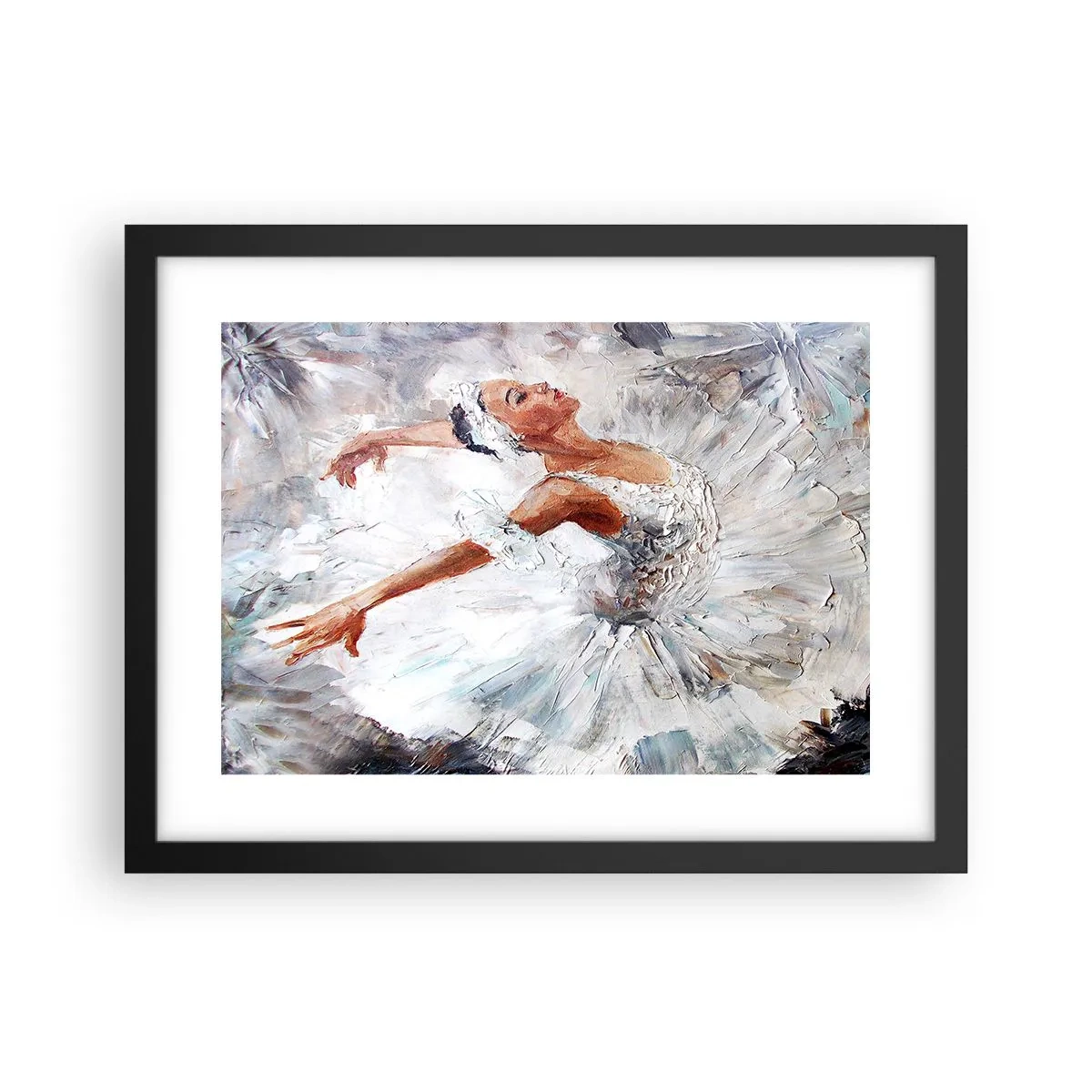 Poster in cornice nera - Delicata e leggera come il tulle - 40x30 cm