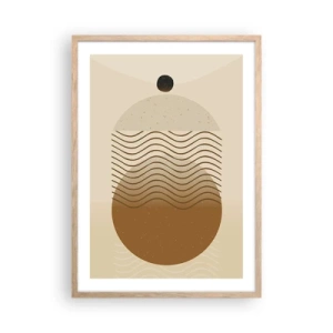 Poster in cornice rovere chiaro - Sull'origine delle figure geometriche - 50x70 cm