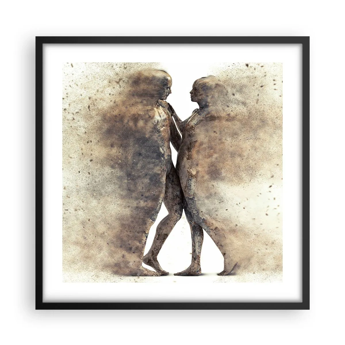 Poster in cornice nera - Nati dalla polvere, per amare - 50x50 cm