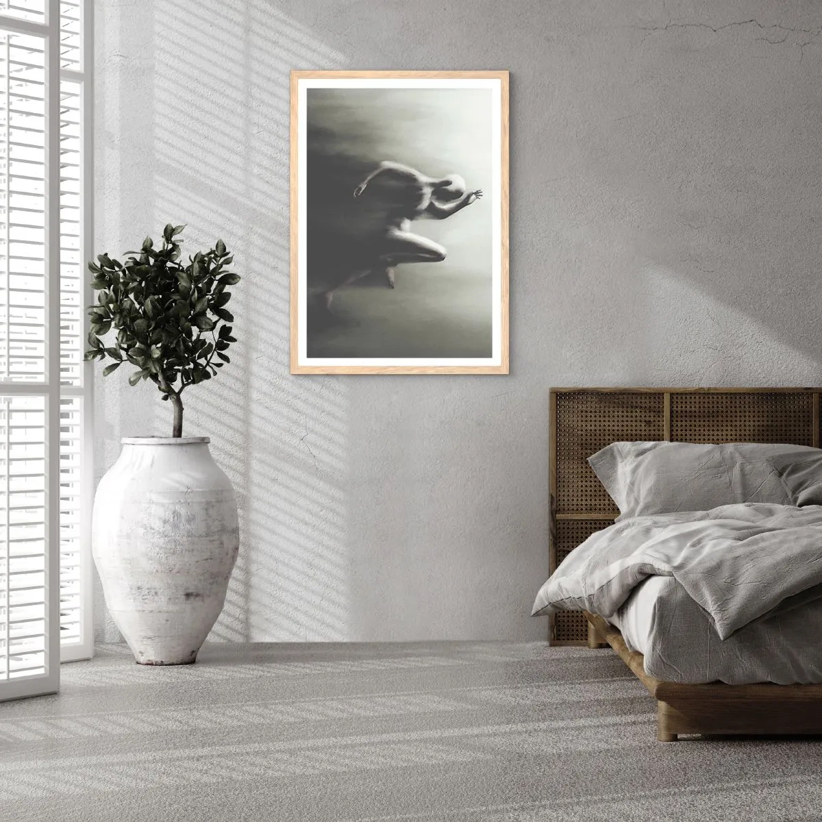 Poster in cornice rovere chiaro - Inarrestabile - 70x100 cm