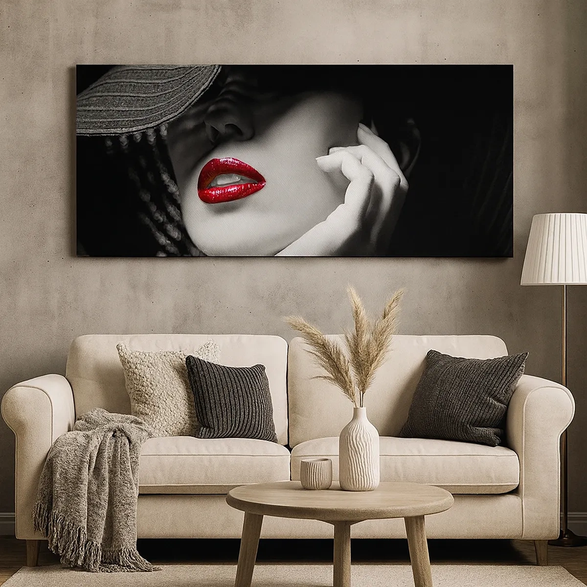 Quadro su tela - Stampe su Tela - Studio in scarlatto - 30x30 cm