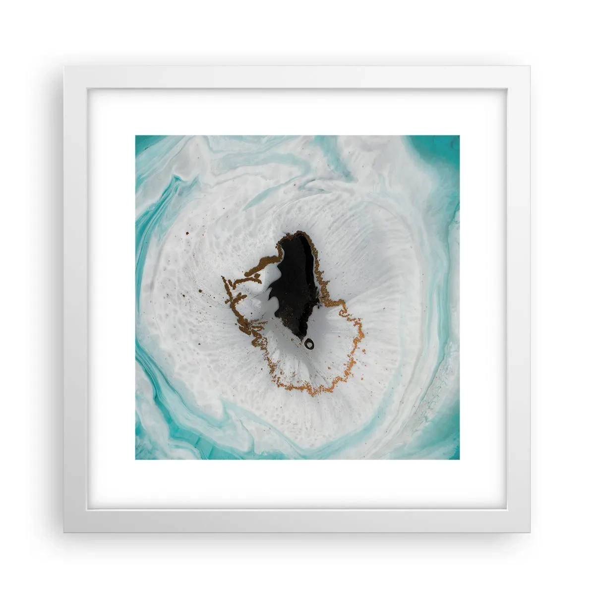 Poster in cornice bianca - Penetrare all'interno - 30x30 cm